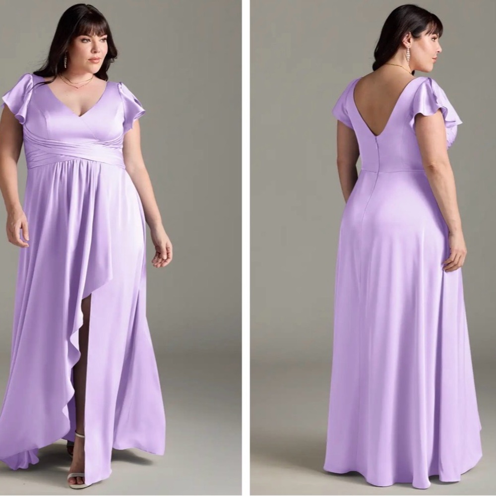 Azazie Lavender High Low Dress